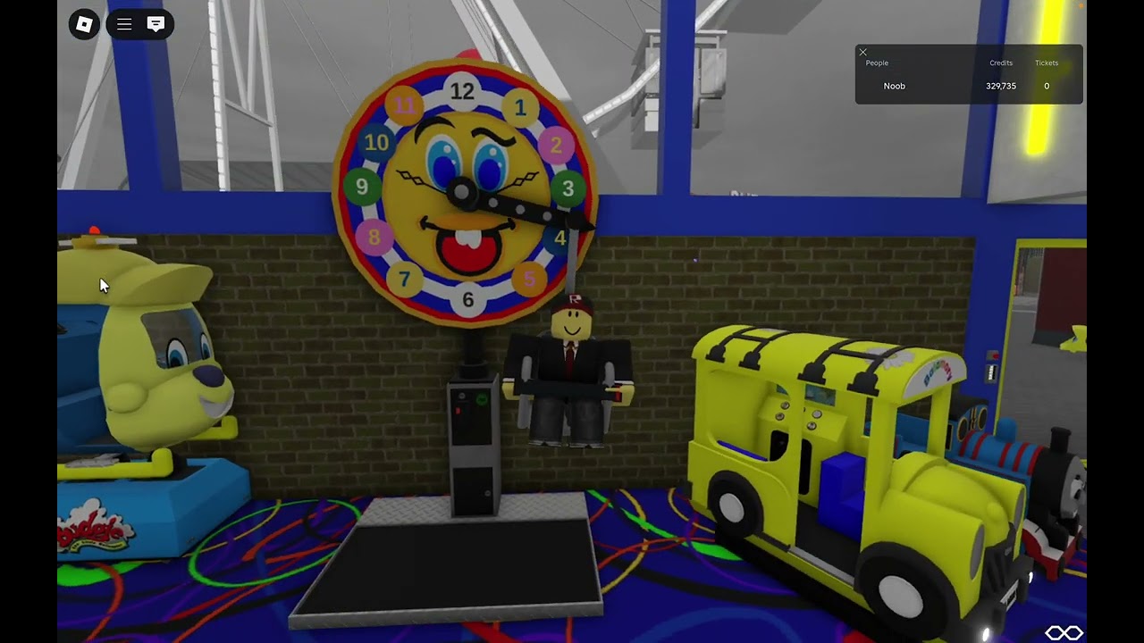 3 Rides on the Memo Park Tik-Tak clock kiddie ride