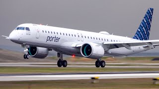 Porter Airlines E195-E2 First Arrival at Vancouver YVR