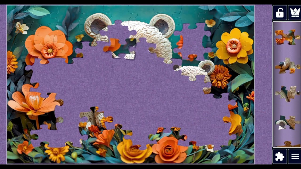 Amazing paper cut bear family🧩🐻// creative jigsaw puzzle game 🧩//@jigsawpuzzle45