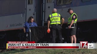 Man hit & killed by train in Durham