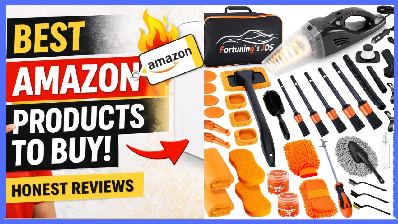 61 PCS Car Detailing Kit Interior Cleaner, Auto Detailing Kit, Car Vacuum Car Interior