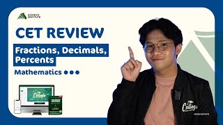 Fractions Decimals Percents Math Lesson for College Entrance Exams UPCAT ACET DCAT USTET etc