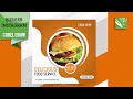 CorelDraw Tutorial | How to Create Burger Instagram post in CorelDraw