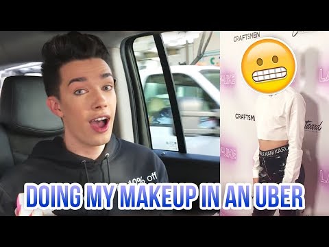 DOING MY MAKEUP IN AN UBER