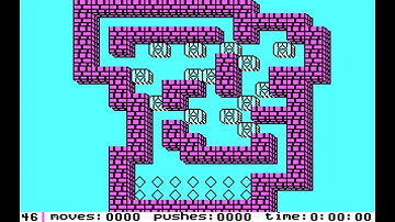 IBM PC - Sokoban Solution - Level 46