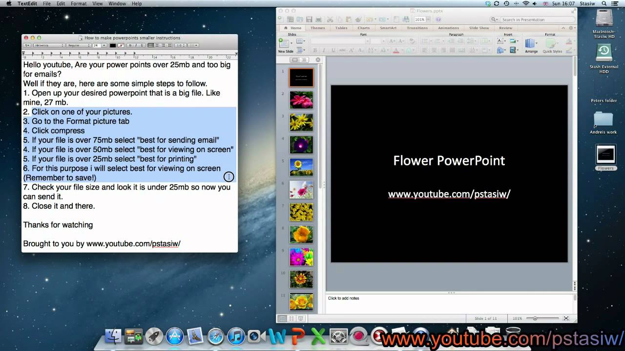 making a powerpoint presentation smaller