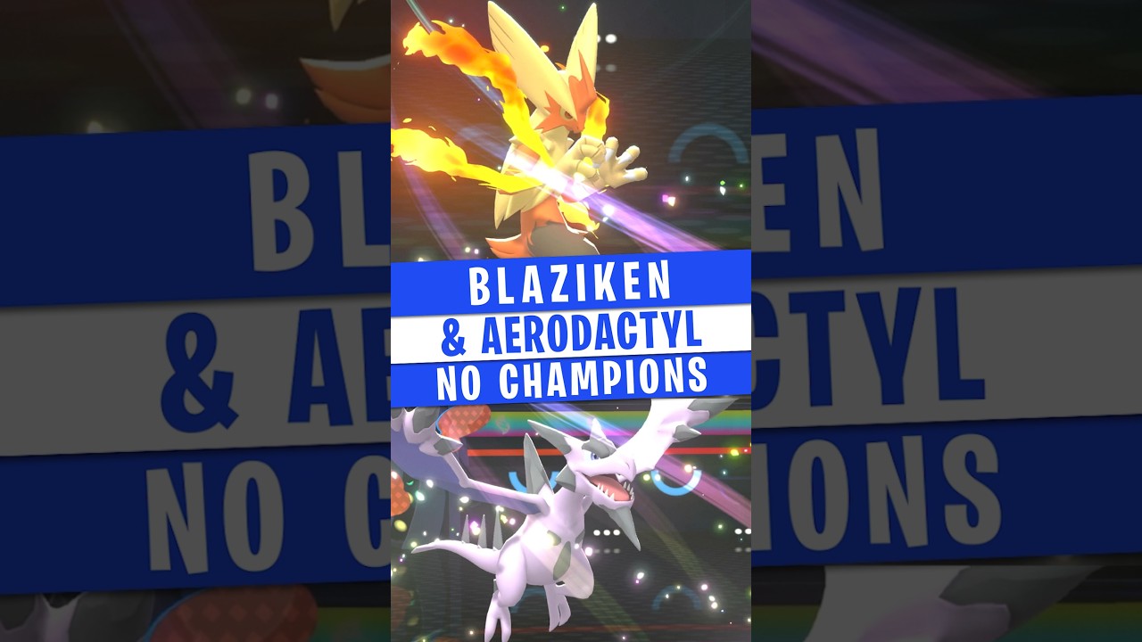 MEGA BLAZIKEN & MEGA AERODACTYL se unem em um TIME #pokemon #pokemonchampions