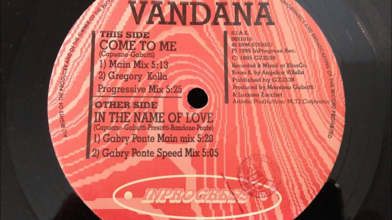 Vandana - Come To Me