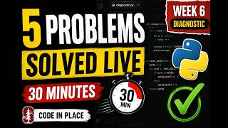 Celebrity Stanford Code in Place Week 6 Diagnostic | Solving All 5 Data Problems Live Profile