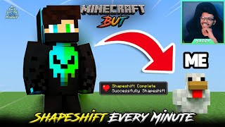 Minecraft, BUT YOU SHAPESHIFT EVERY MINUTE 😂 | in Telugu | Maddy Telugu Gamer