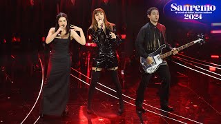 Video thumbnail of "Sanremo 2024 - Annalisa con La Rappresentante di lista canta "Sweet dreams""