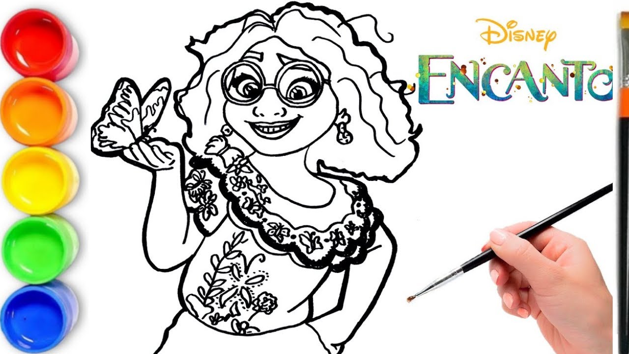 How to draw MIRABEL 🐆 Disney ENCANTO 🦋
