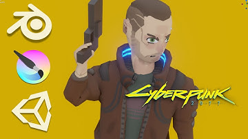 Cyberpunk 2077 but its in Wind Waker Graphics (Blender and Unity Project)