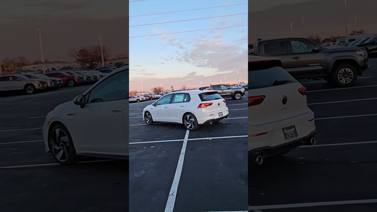 2024 VW Golf GTI S in Opal White Pearl Effect