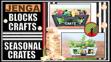 FAST AND EASY JENGA BLOCKS CRATES DIYS II TUMBLING TOWER BLOCKS CRAFTS YOU MUST TRY II #STEPBYSTEP