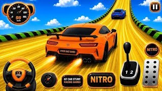 Ramp Car Orange Racing 3D Gameplay _ endroid || Ramp Car Stunts Racing Video New Amazing Game Videos screenshot 3
