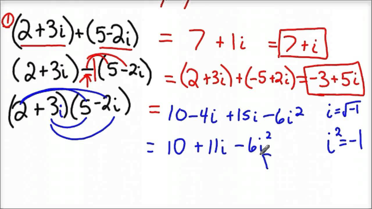 how-to-add-subtract-multiply-divide-complex-numbers-youtube