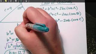 Datos Law of Cosines and Heron's Formula (triangle area) Actualización