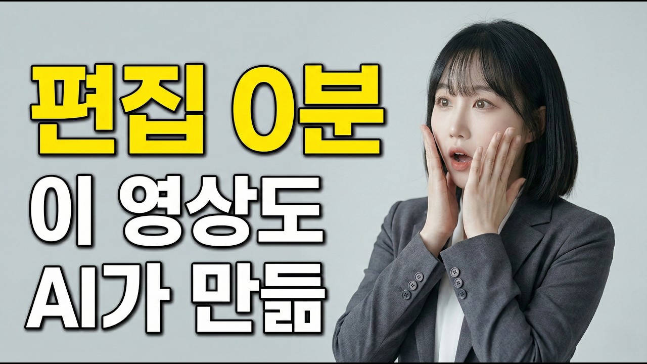 이 영상, 사람이 안 만들었습니다 (만드는 방법 가이드)