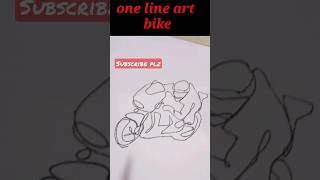 one line art bike #drawing #lineart #ytshorts #art #shorts #viral