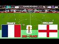 🔴 LIVE | France vs England - 3rd-Place - FIFA World Cup 2026 | PES 21 Simulation