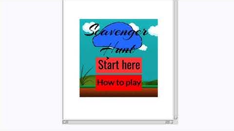 Scavenger Hunt Python game