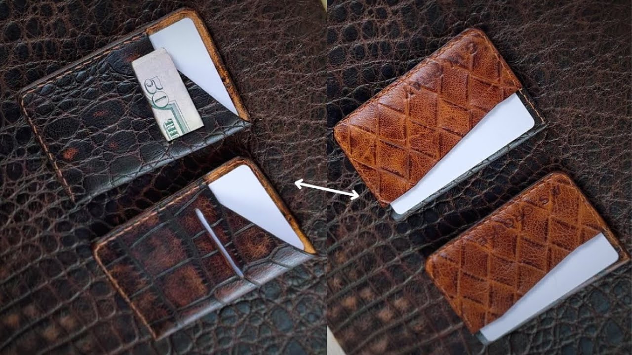 Making EXPENSIVE Leather Card Wallets