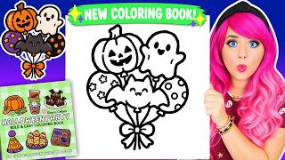 Coloring My Halloween Party Coloring Book 🎃 Halloween Balloons Page 👻🎈 Ohuhu Art Markers