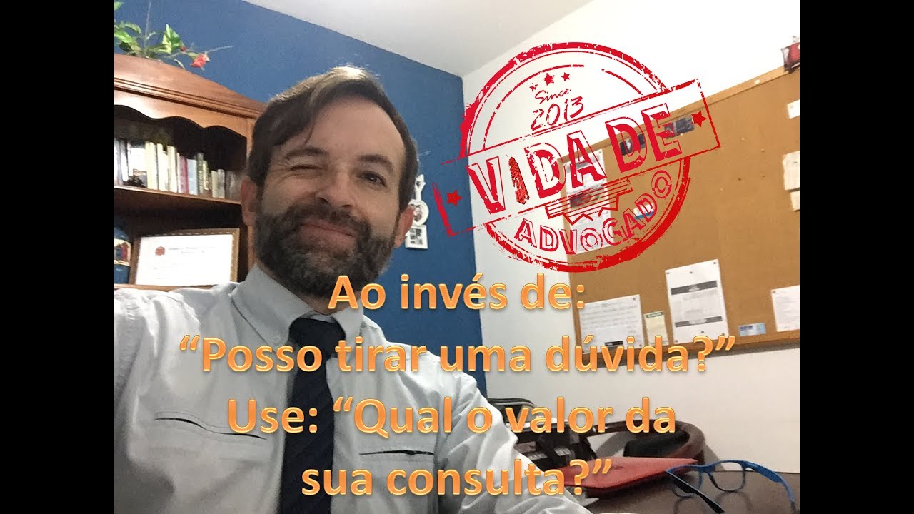 Você é Advogado né? Posso tirar uma dúvida?
