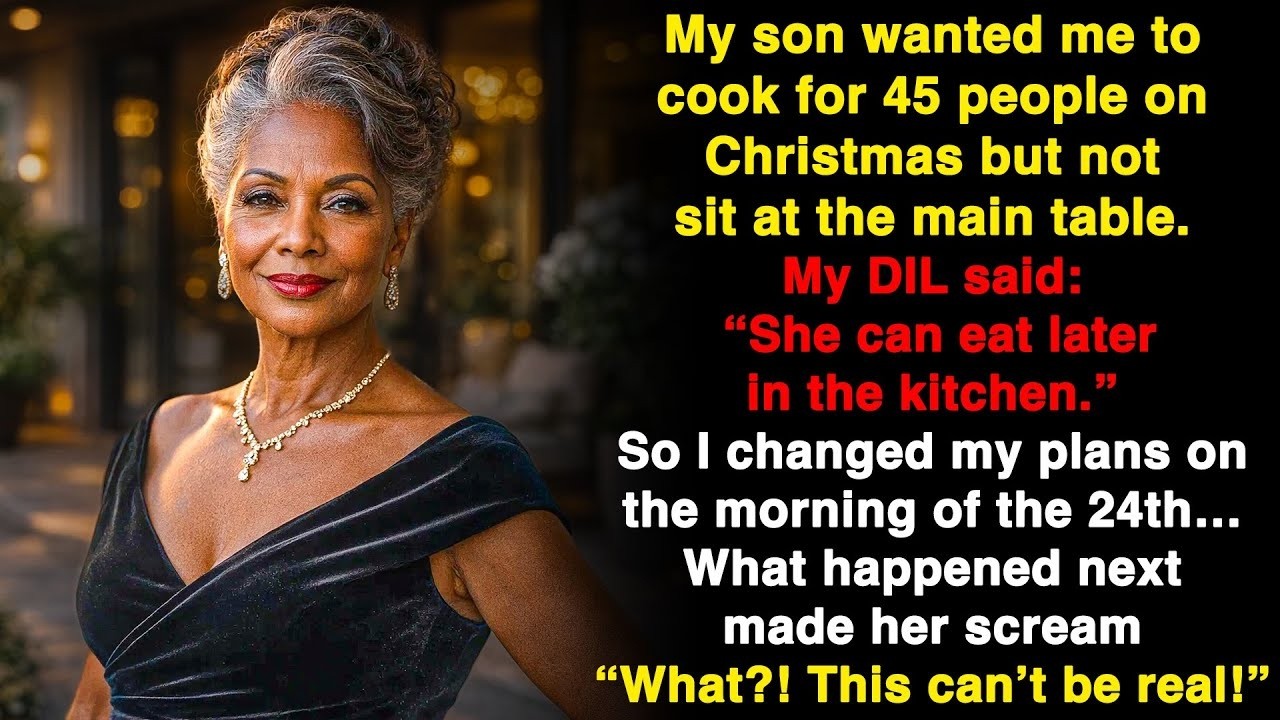 My son planned to make me cook for 45 people on Christmas—then I decided…