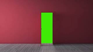 Door Opening Green Screen