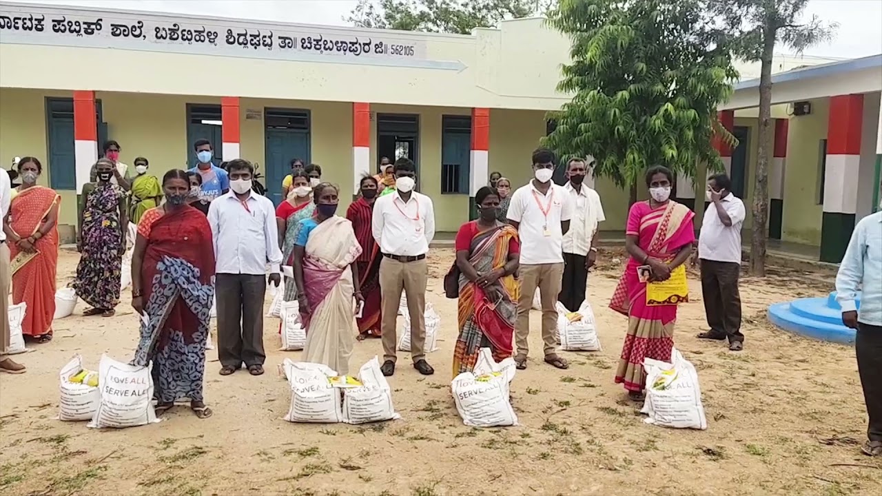 COVID Relief: Phase 1 - Dry Ration Supplied for MDM Cooks - Chikkaballapur District