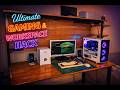 [DIY‼️] Meja Komputer dengan Pegboard Untuk Setup Gaming &amp; Kerja, Rapi , Minimalis dan Estetik.