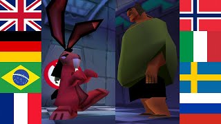 Pacha screams Demon bunny! in 12 Languages