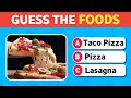 Can You Guess The 52 Foods 🍔 Just By Looking | Ultimate Food Quiz Challenge ?