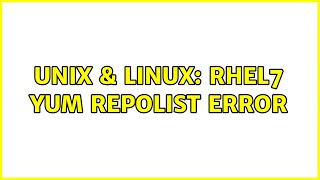 Celebrity Unix & Linux: rhel7 yum repolist error Net Worth