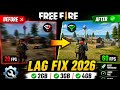 🔥 Free Fire Lag Fix 2026 | 2GB, 3GB & 4GB Devices 🚀 60 FPS Smooth Gameplay