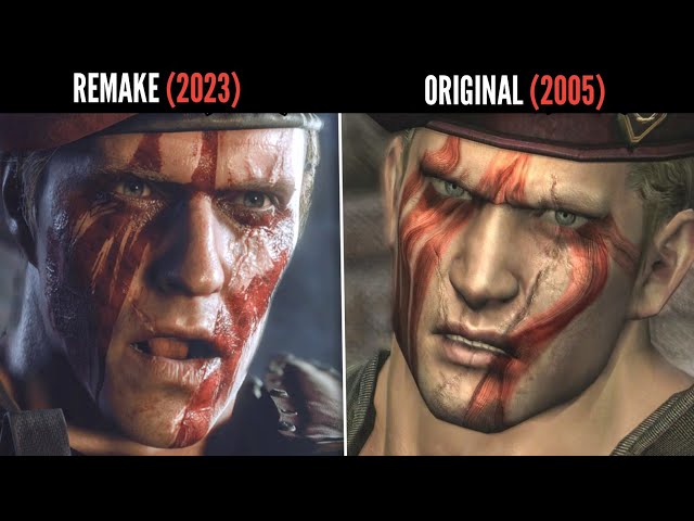 Krauser  RE4 Remake vs RE4 Original Comparison 