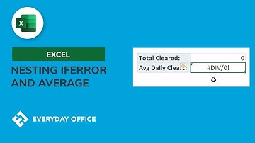 Nested Functions IFERROR and AVERAGE
