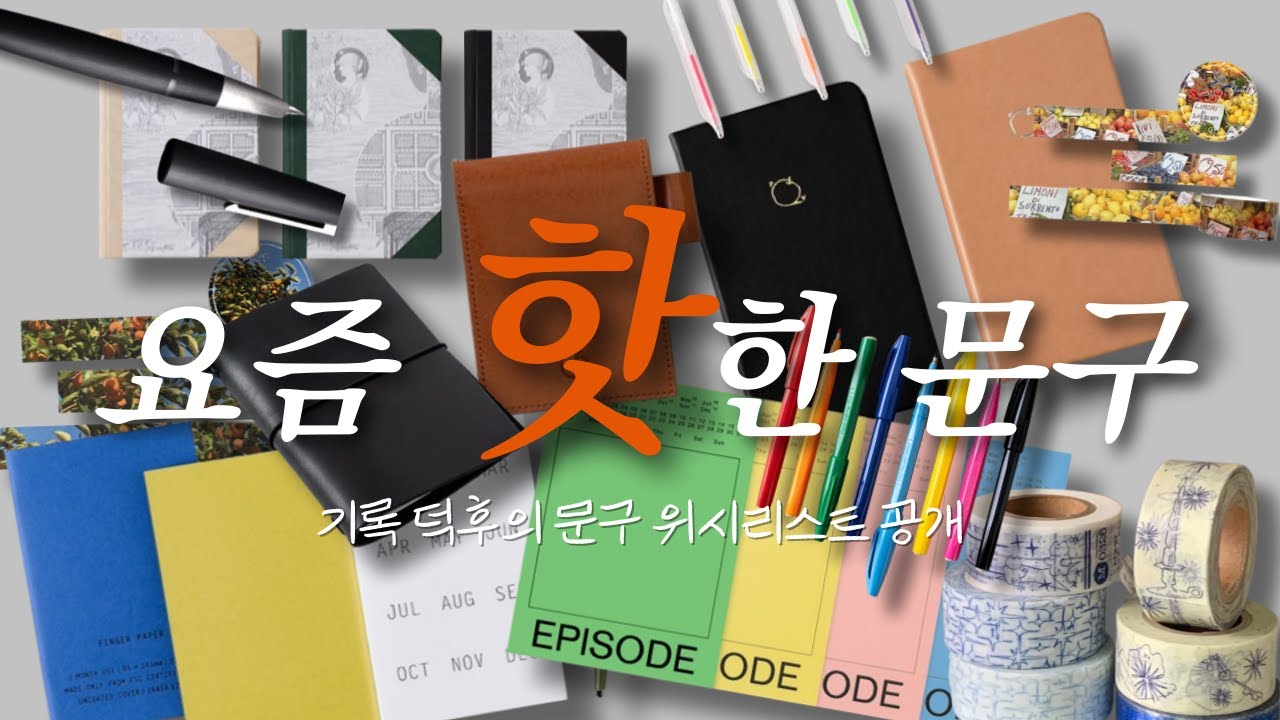 기록 덕후의 문구 위시리스트 ✏️✨ | 다이어리, 노트, 만년필, 펜, 마스킹테이프 문구 하울 | 문구추천 | 문구대장정
