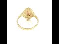 Video: 14Kt Gold Cz Ring