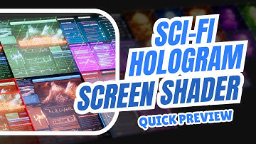 Sci-fi Hologram Screen Shader for Unity - Quick Preview