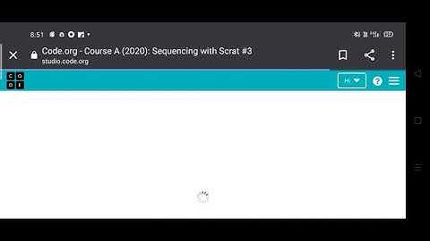 code.org course A lesson 4 Sequencing with Scrat