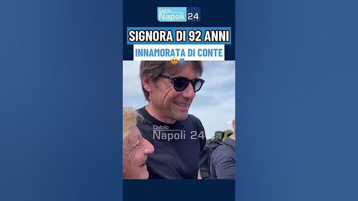 Conte incontra una tifosa del Napoli 92enne 😍