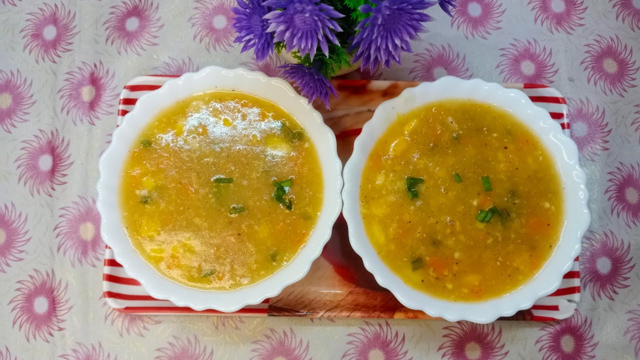 Sweet Corn Soup Easy and Healthy Restaurant Style Sweet Corn Soup Recipe Apna Kitchen 