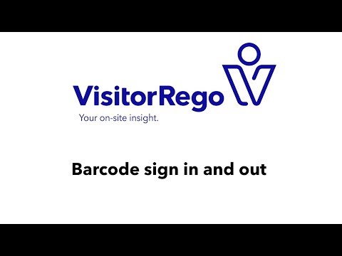 VisitorRego - barcode sign in and out