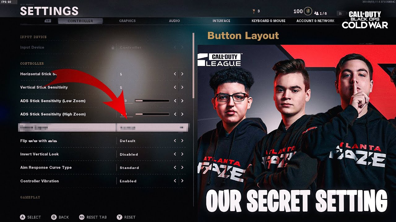ATLANTA FAZE PRO SETTINGS FOR 100% ACCURACY! (Black Ops Cold War) - YouTube