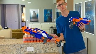 SHOOTING 430 NERF DARTS AS FAST AS POSSIBLE #2 | RAPIDSTRIKE | TACTICAL SPRAY & PRAY!