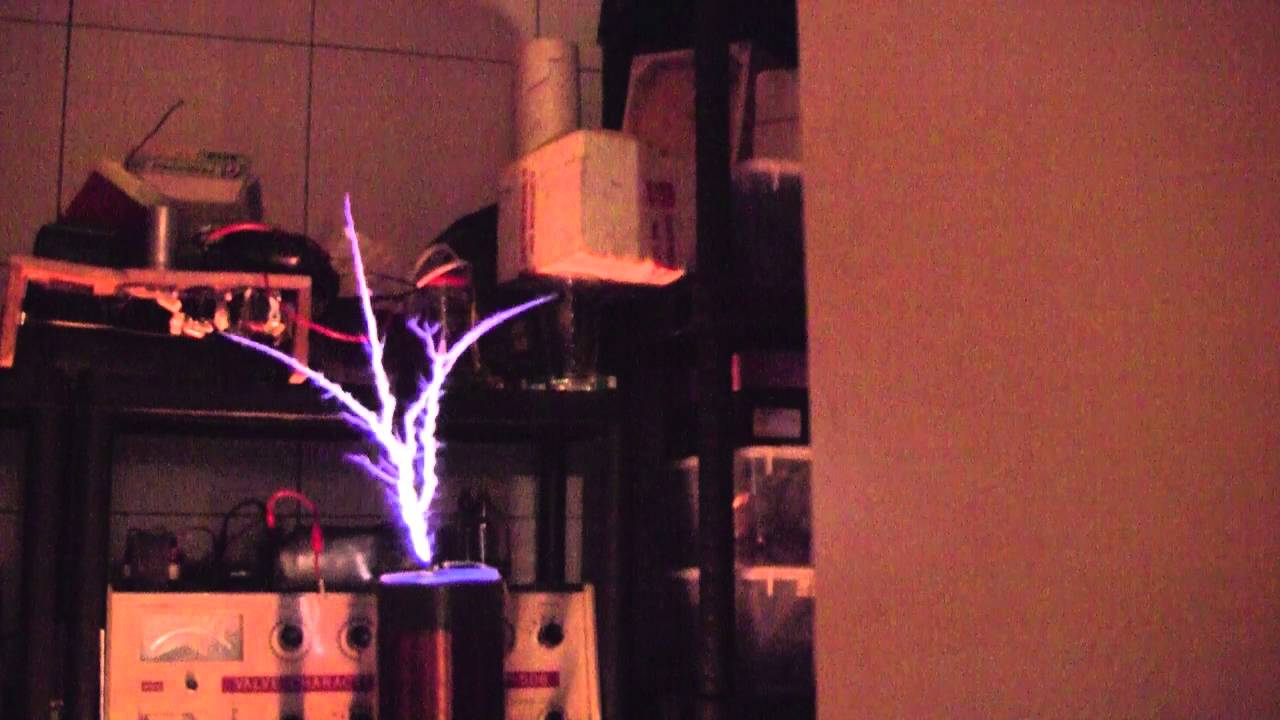 Lampowy transformator tesli dużej mocy. Vacuum Tube Tesla Coil TB4/1100 ___ VTTC ___