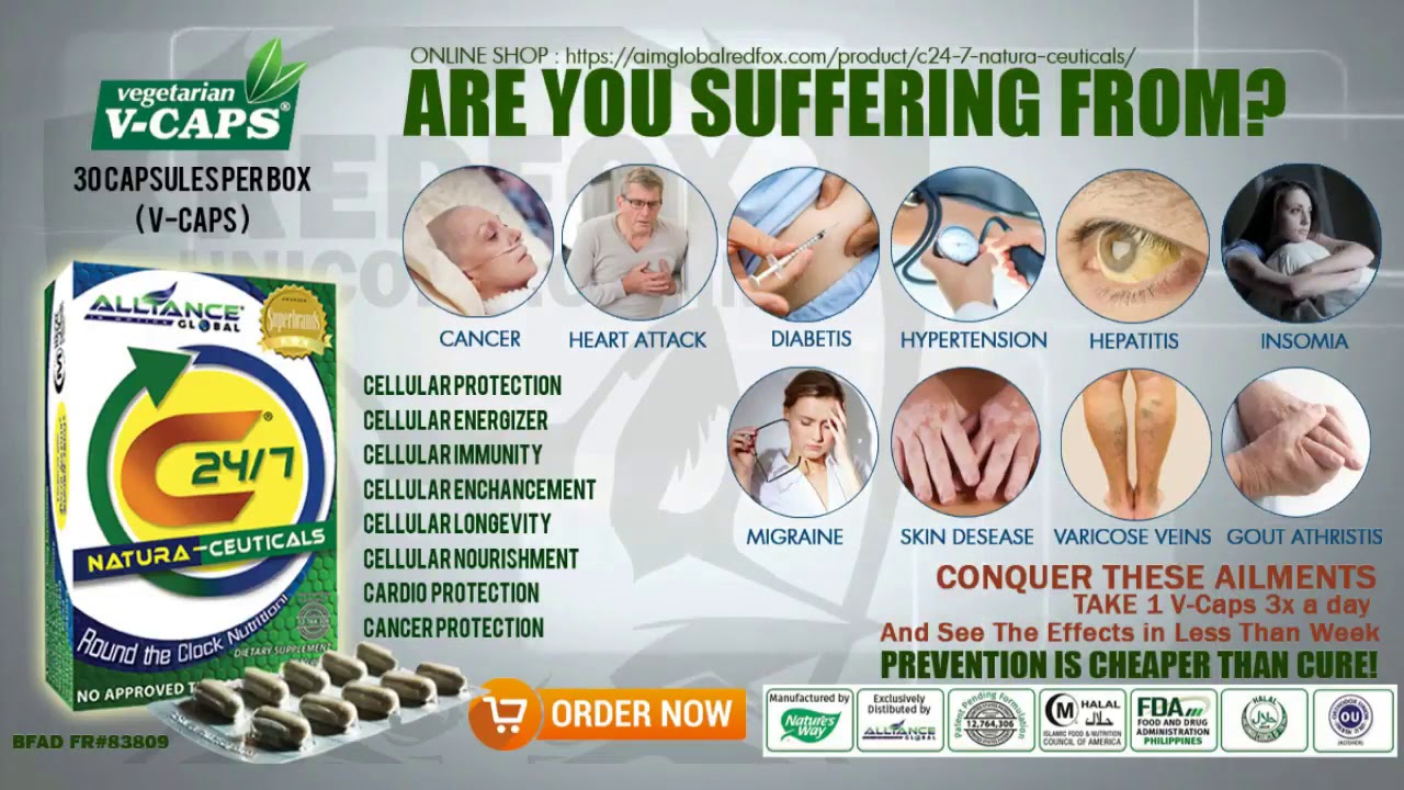 C24/7 HEALTH BENEFITS (Aim Global) YouTube
